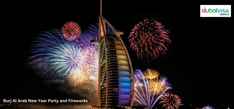 Burj Al Arab New Year Party and Fireworks